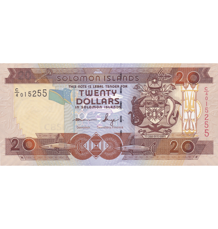 Solomon Islands 20 dollars 2006 ND Pick 28b